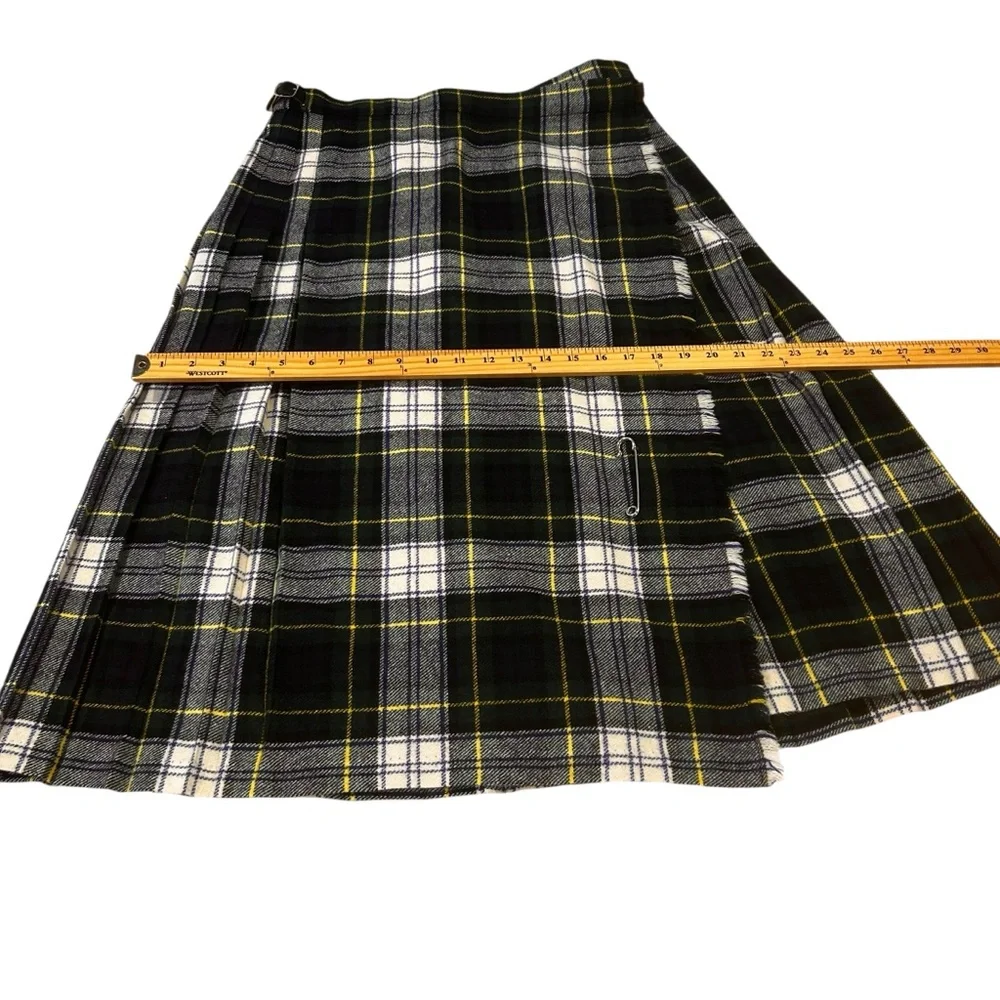 Clan laird skirt kilt womens size 8/10 vintage set 2 red green blue ivory multi - Picture 13 of 15